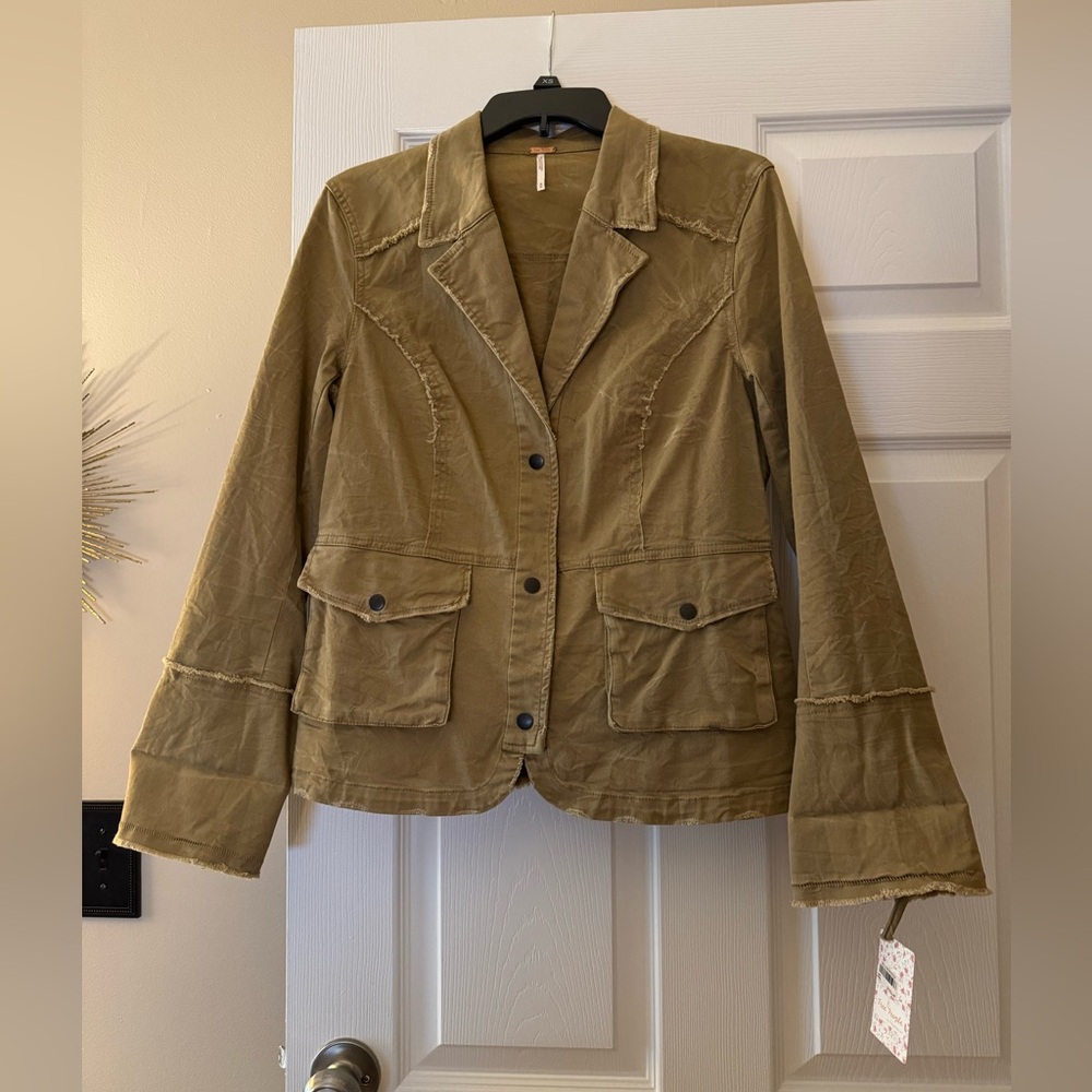🤎 Distressed Jacket/Blazer - Caramel Color
